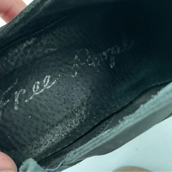 Free People hybrid strappy distressed booties dark grey size 38/8us - Picture 11 of 13